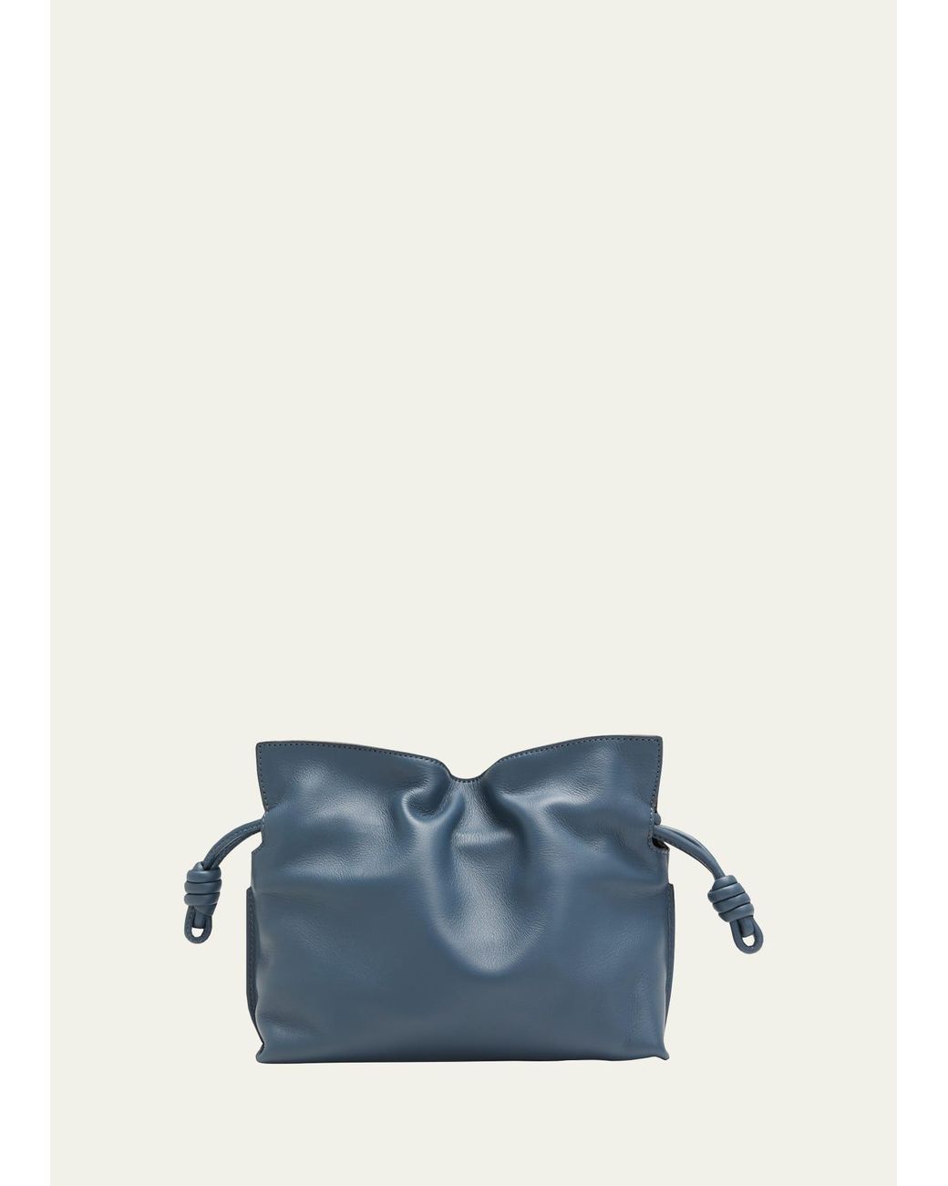 Loewe Flamenco Mini Napa Drawstring Clutch Bag in Blue | Lyst