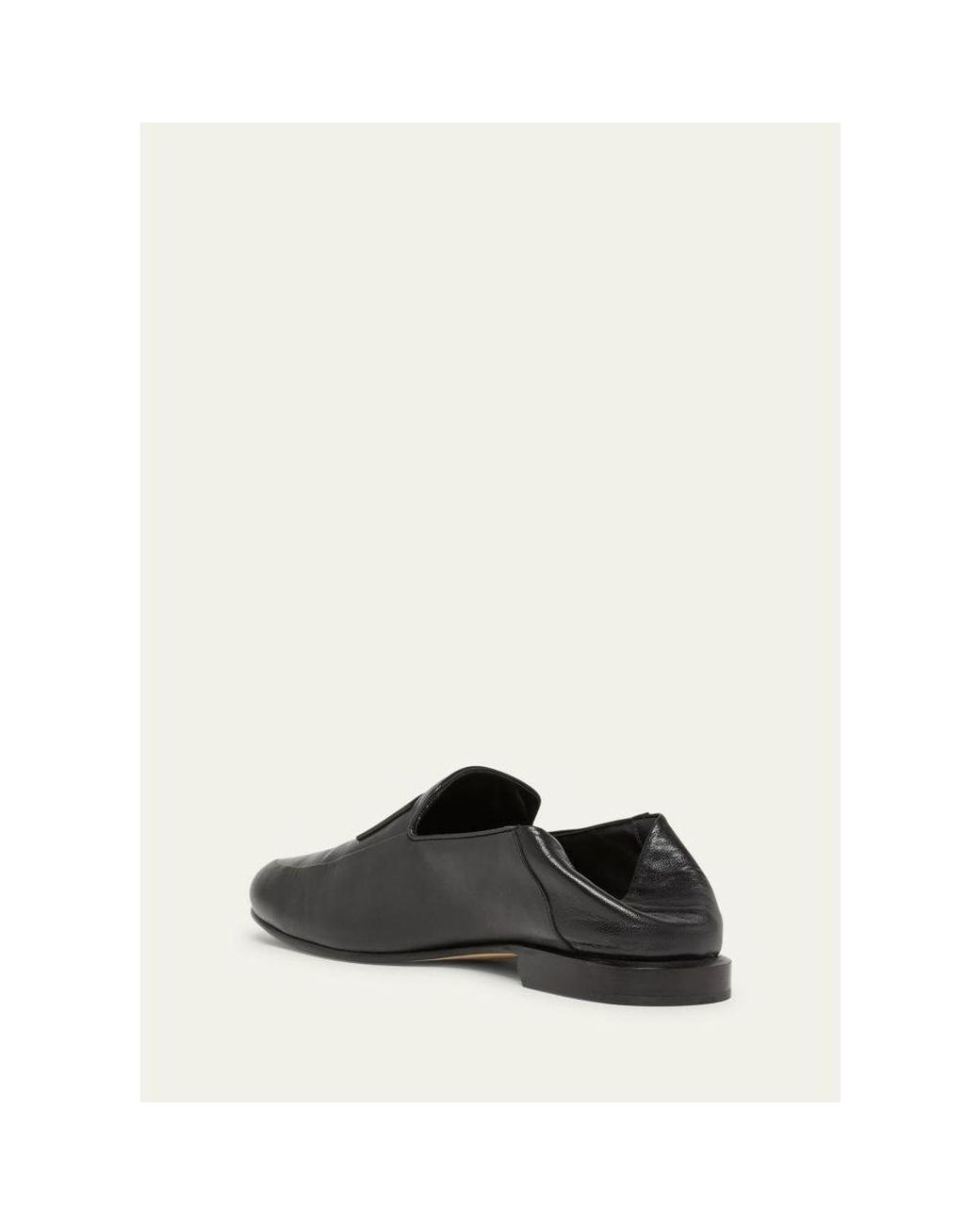 Givenchy White Label Leather Foldable Loafers for men