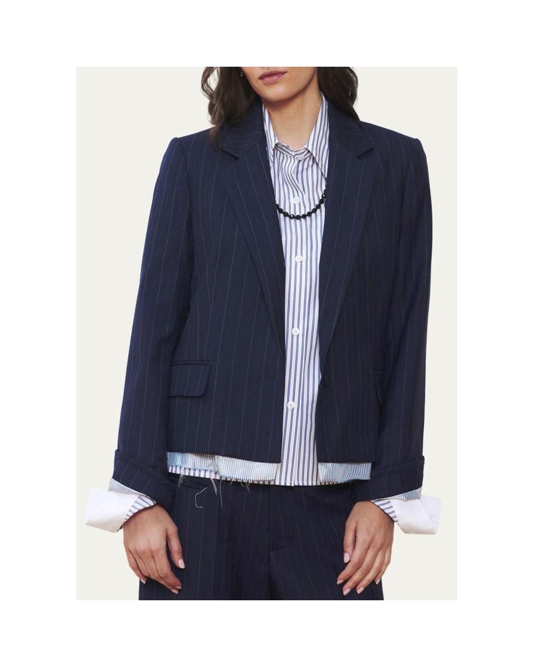 WE-AR4 Blue The Hutton Single-Breasted Blazer