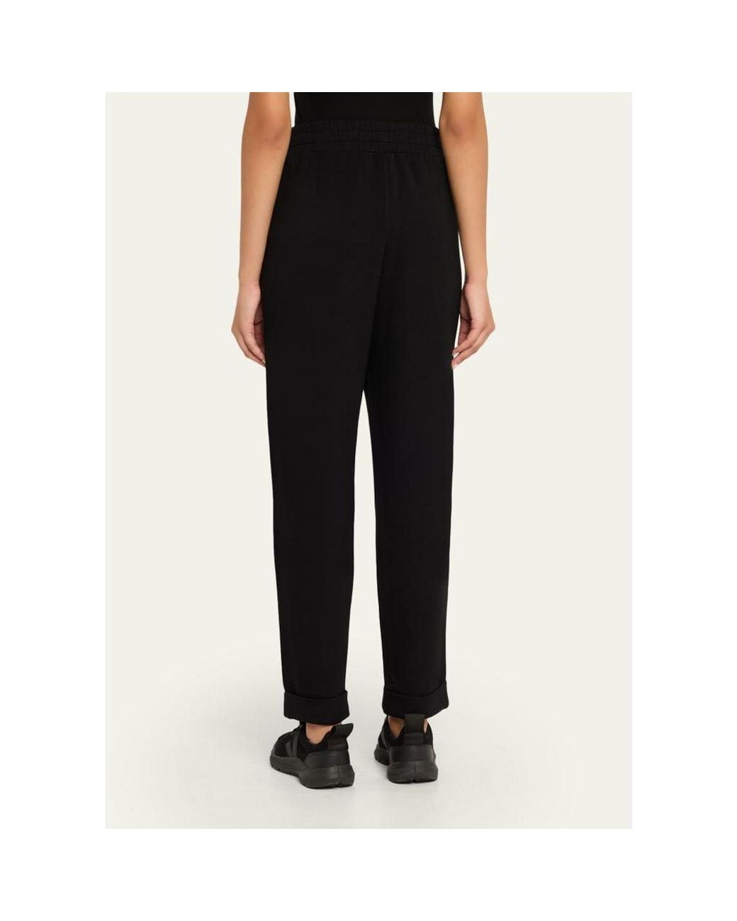 Varley Black The Rolled Cuff Pants