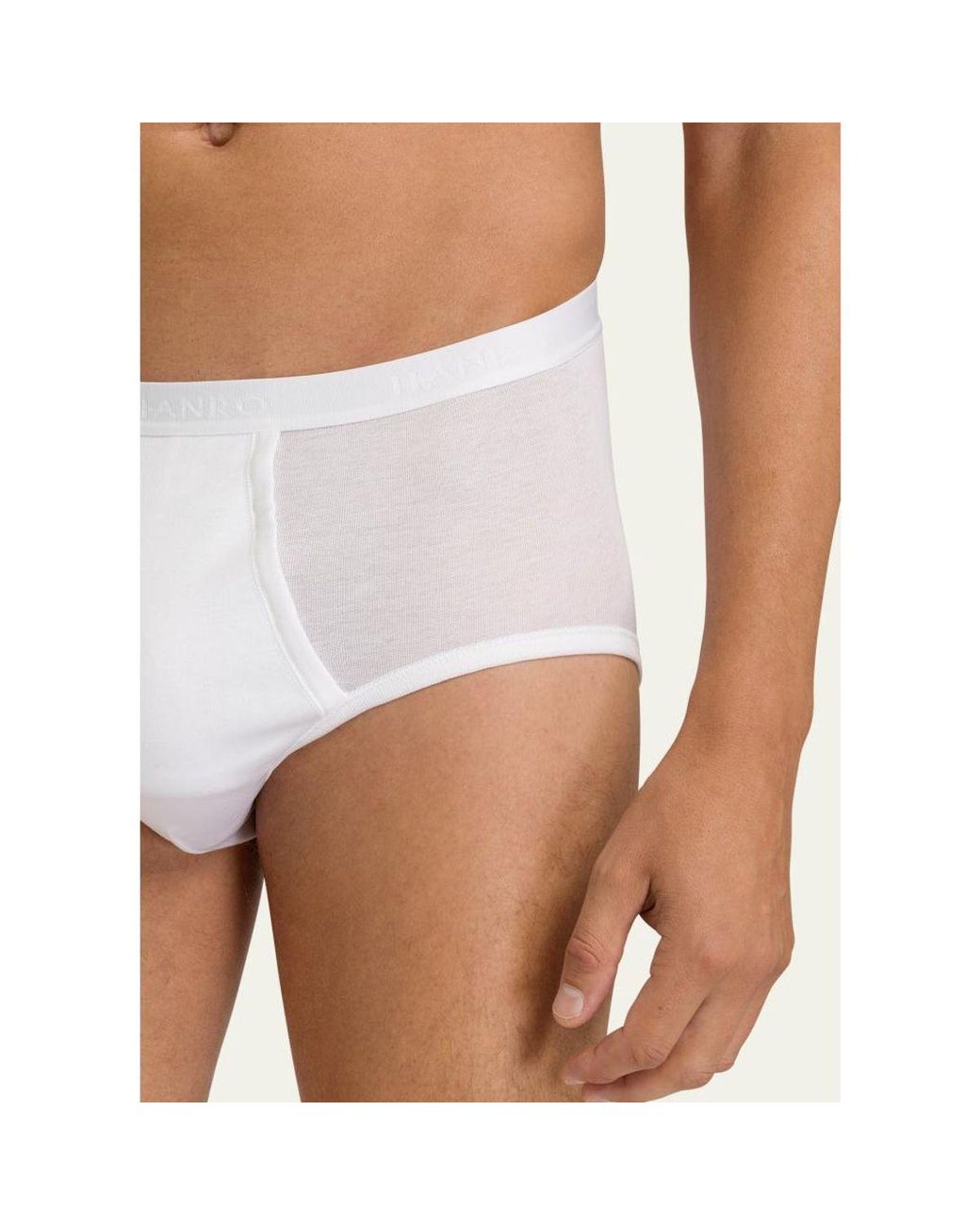 Hanro Natural Cotton Full Briefs for men