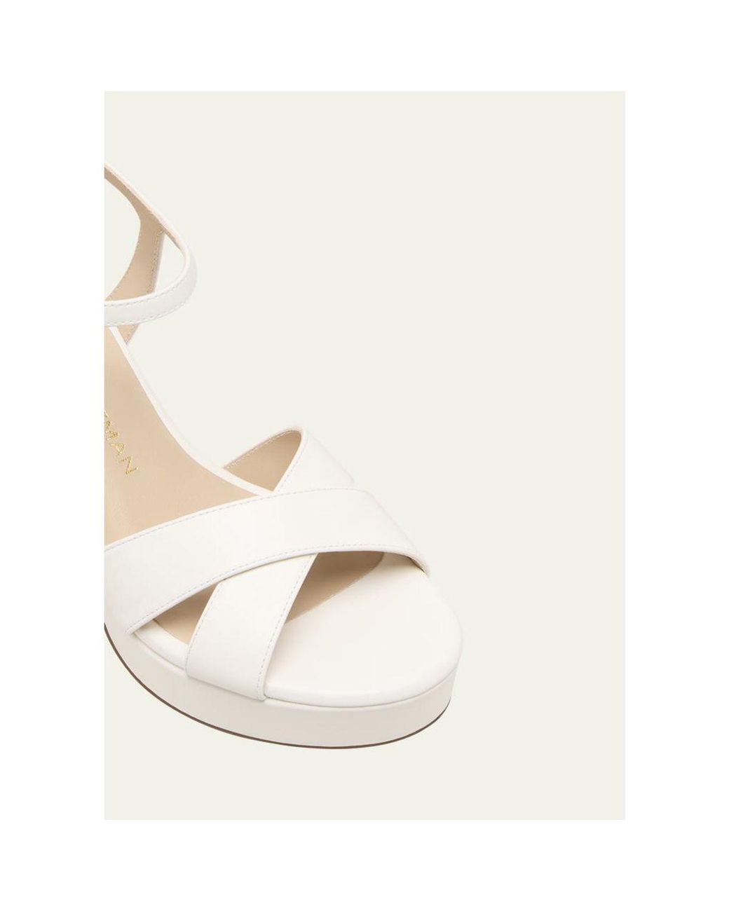 Stuart Weitzman Natural Dayna Platform 80 Sandals
