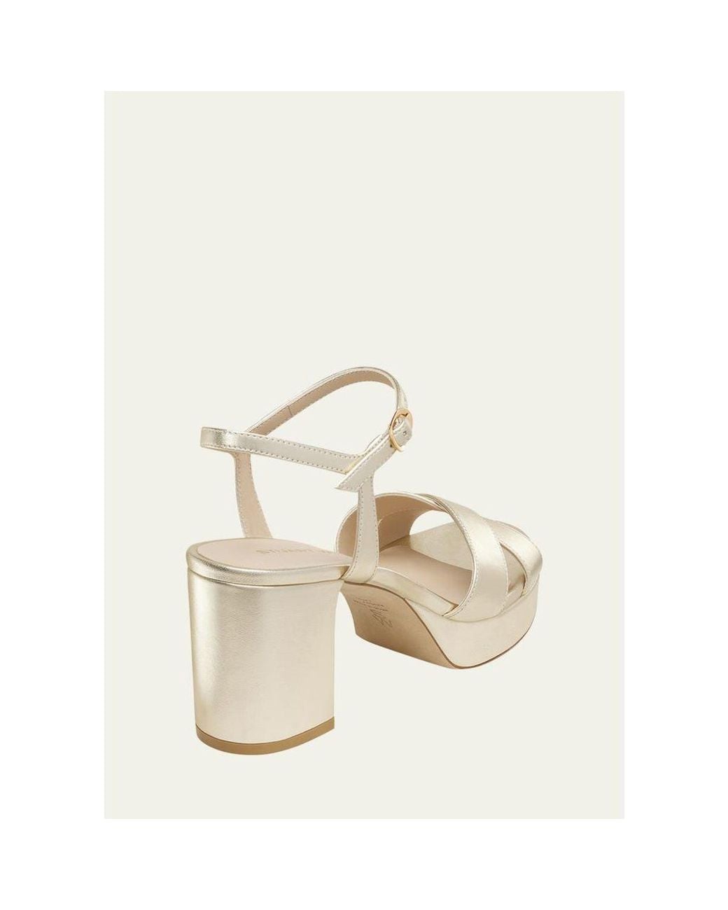 Stuart Weitzman Natural Dayna Platform 80 Sandals