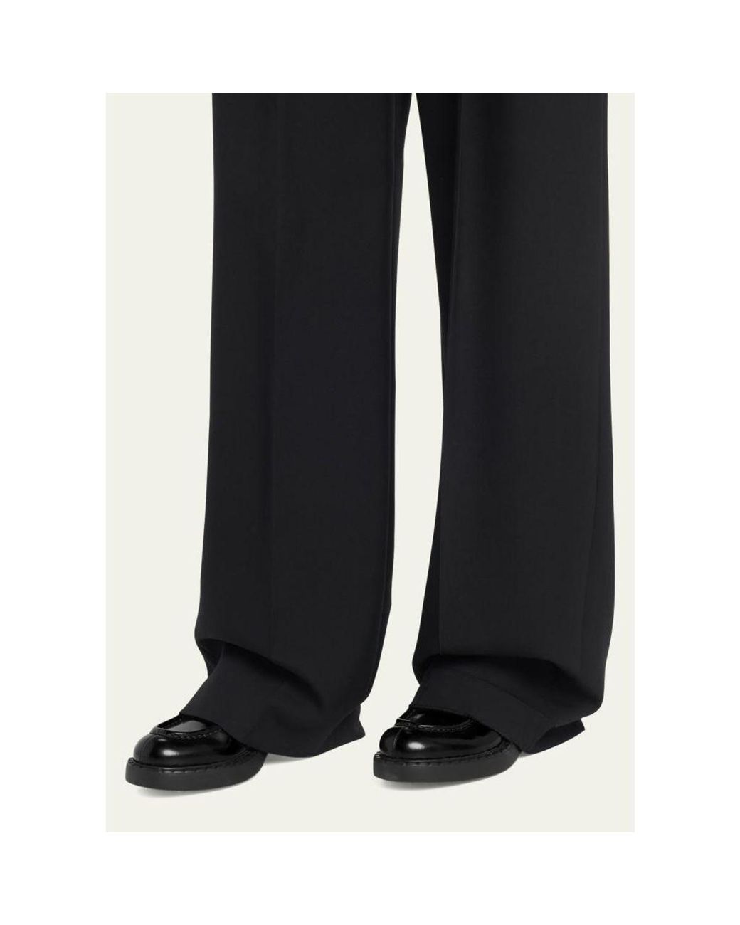 Prada White Leather Triangle Logo Loafers