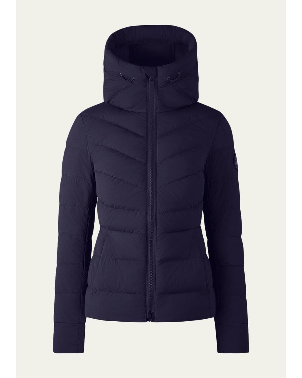 Canada Goose Blue Clair Hooded Down Puffer Jacket