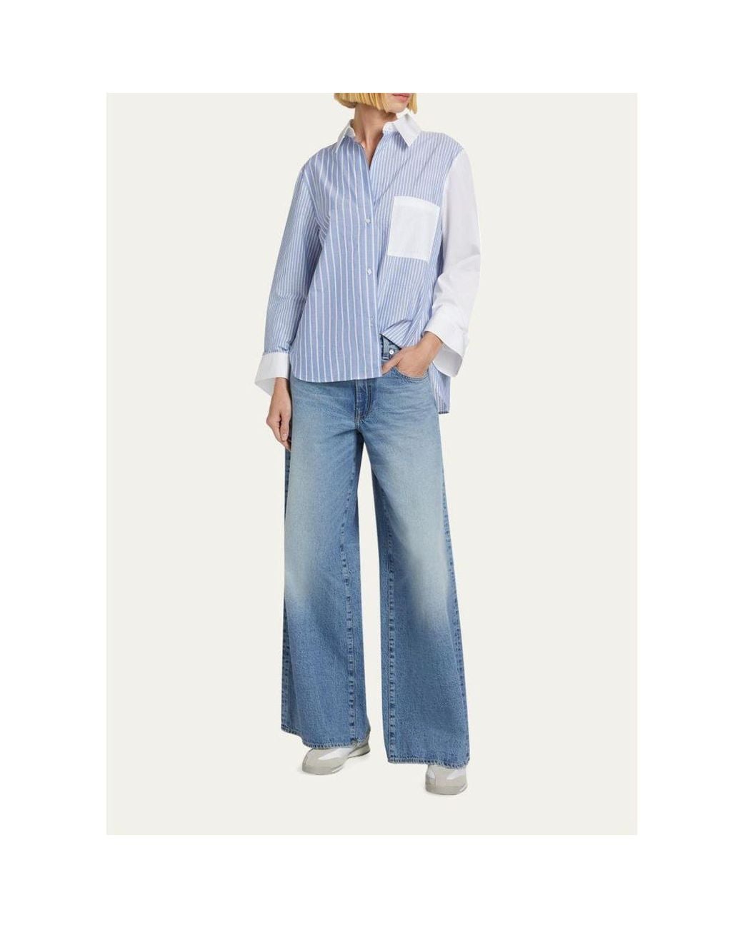 Twp Blue Tiny Dancer Wide-Leg Jeans