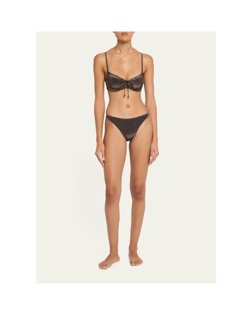 Ulla Johnson Natural Mallorca Bikini Bottoms
