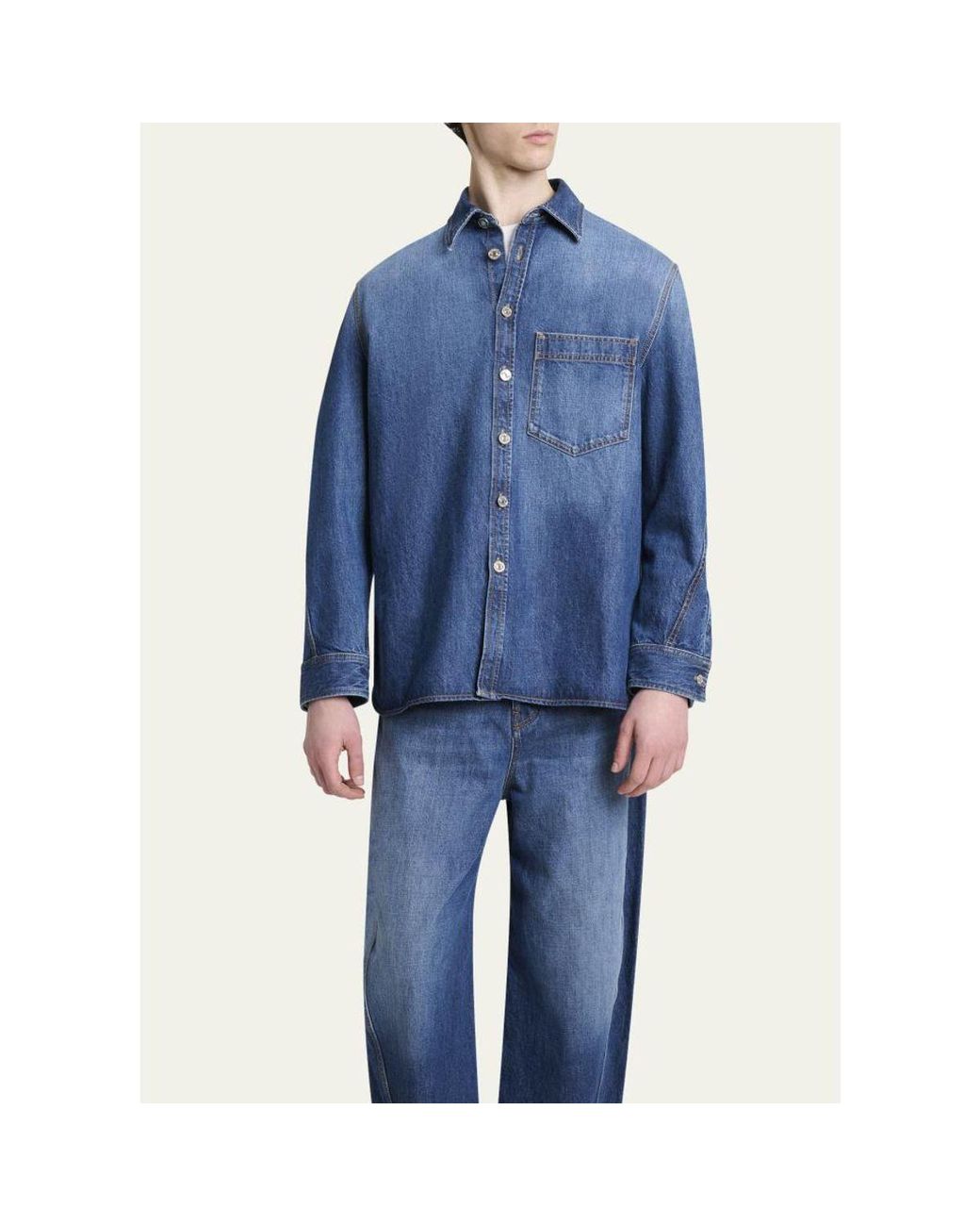 Givenchy Blue Denim Overshirt for men