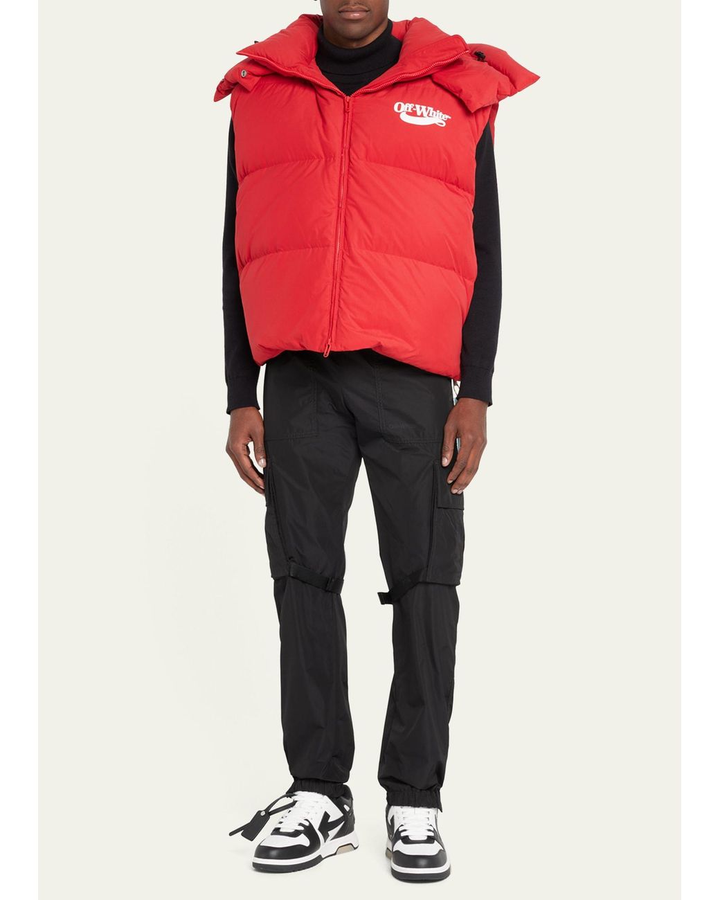 Off white best sale red down jacket