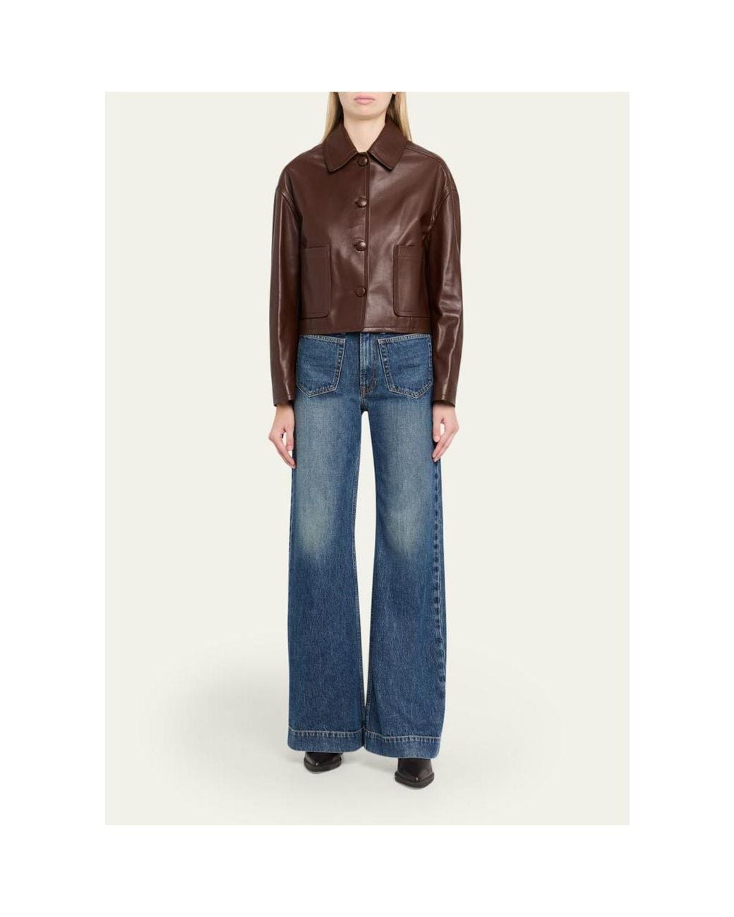 A.L.C. Brown Brooks Leather Jacket