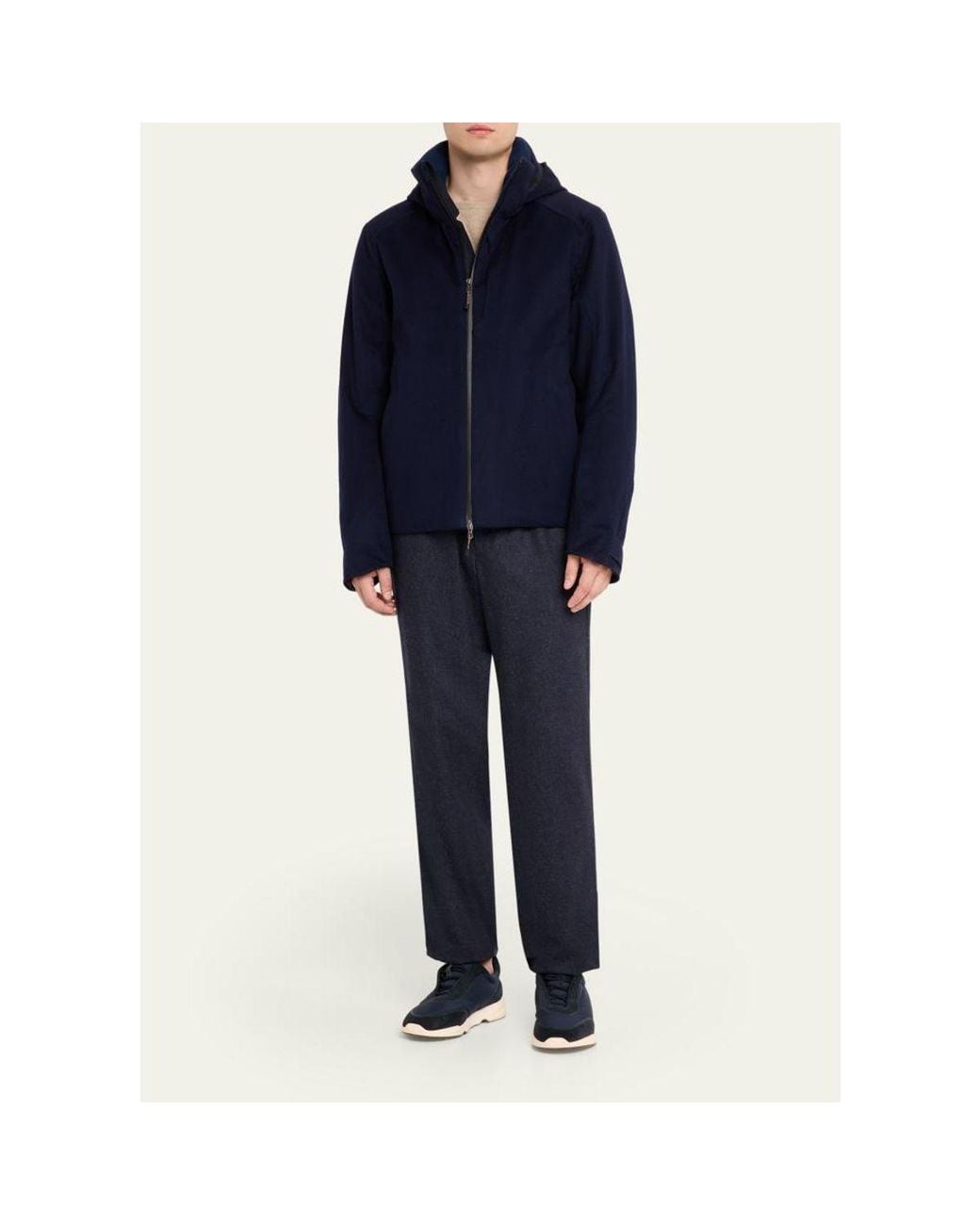 Sease Blue Balma Cashmere Jacket for men