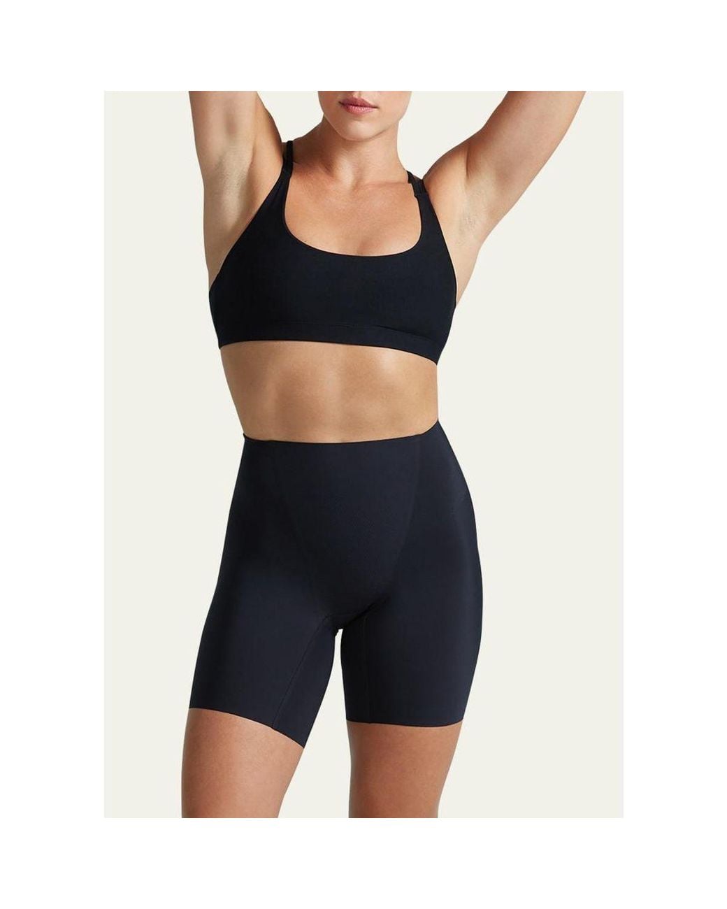 Commando Blue High-Rise Zone Smoothing Shorts