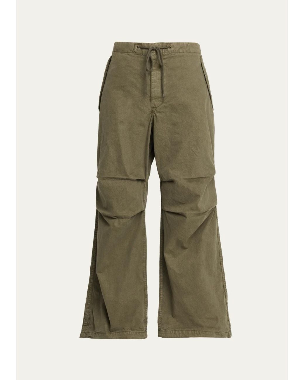 Re/done Green Outer Mid-Rise Slouchy Drawstring Pants