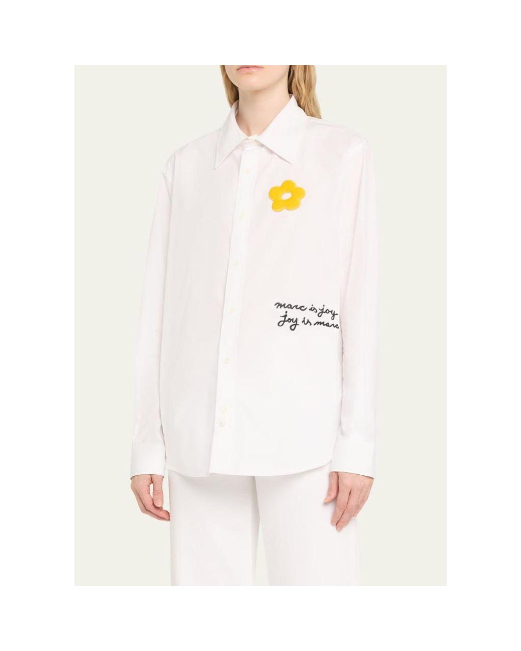 Marc Jacobs White Marc Is Joy Button-Down Shirt