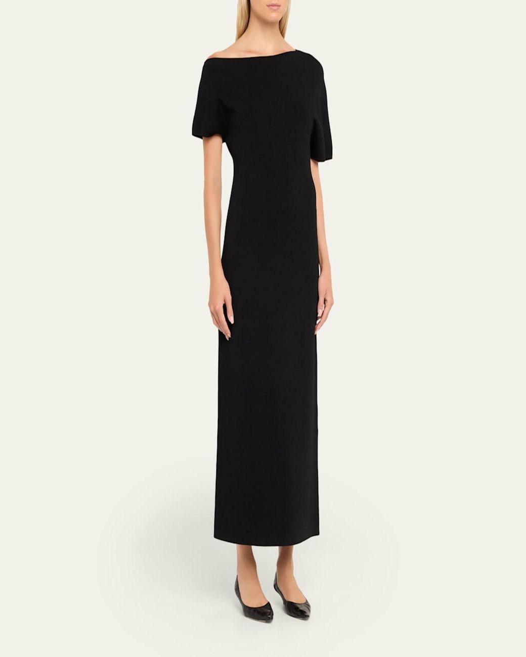 Rohe Asymmetric Knit Dress in Black | Lyst Rohe Asymmetric Knit Dress in Black | Lyst