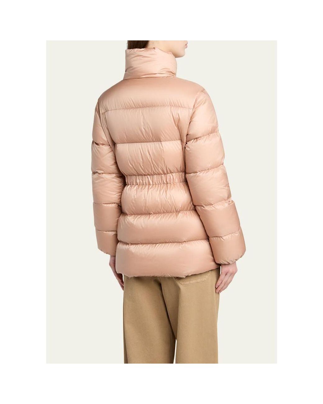 Moncler Gray Brossette Down Puffer Jacket