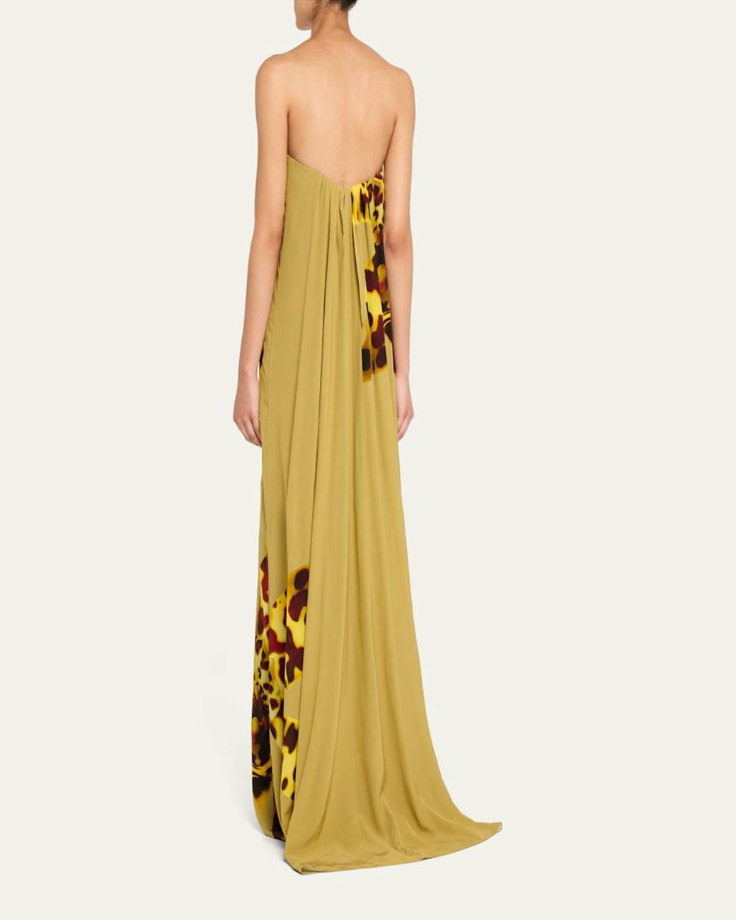 Dries Van Noten Doja Strapless Studded Long Dress in