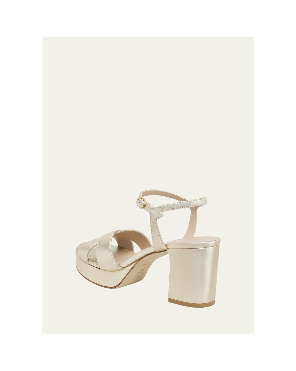Stuart Weitzman Natural Dayna Platform 80 Sandals