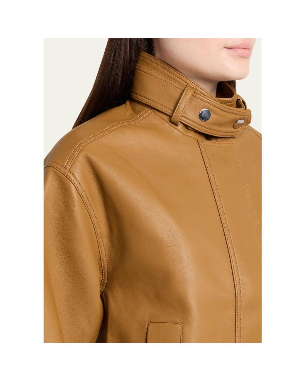 A.L.C. Natural Hudson Leather Jacket