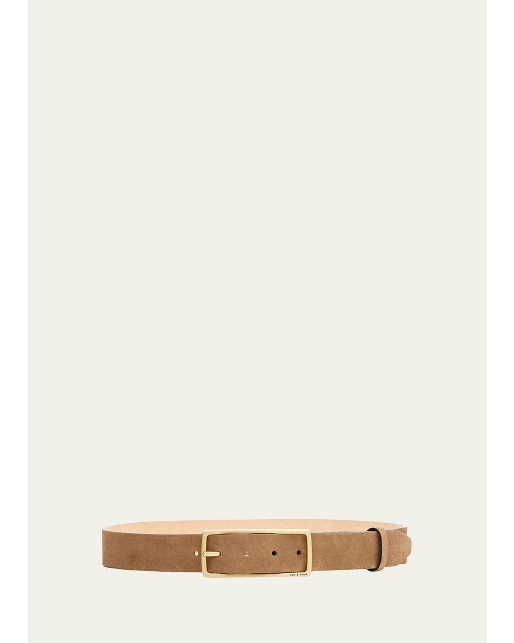 Rag & Bone Natural Rebound Suede Belt