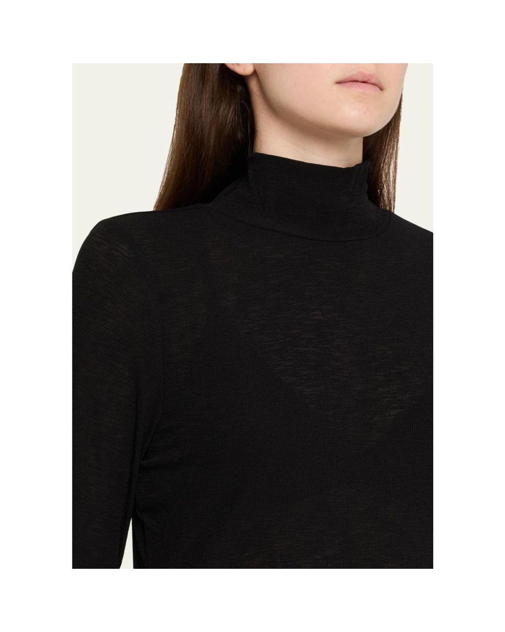 Veronica Beard Black Wyeth Knit Turtleneck