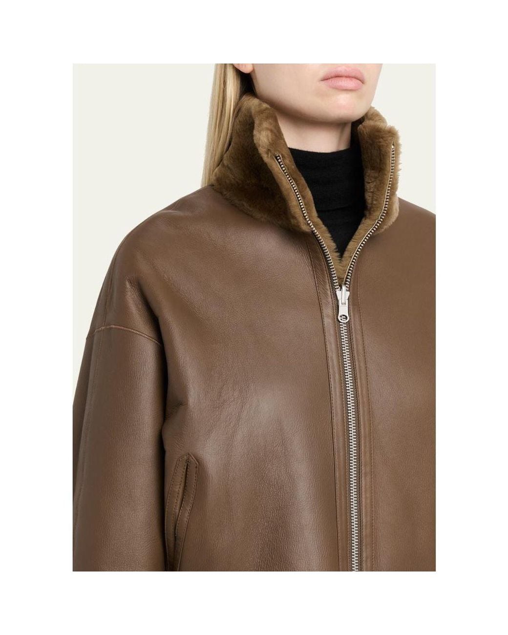 Arma Brown Indy Reversible Shearling Jacket