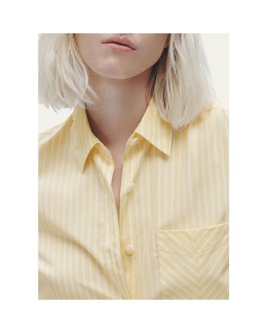 Rag & Bone Natural Maxine Striped Button-Front Shirt