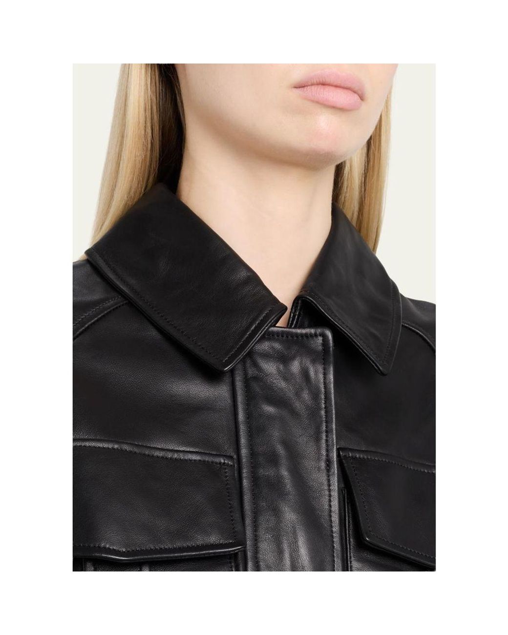 A.L.C. Black Maeve Lambskin Jacket