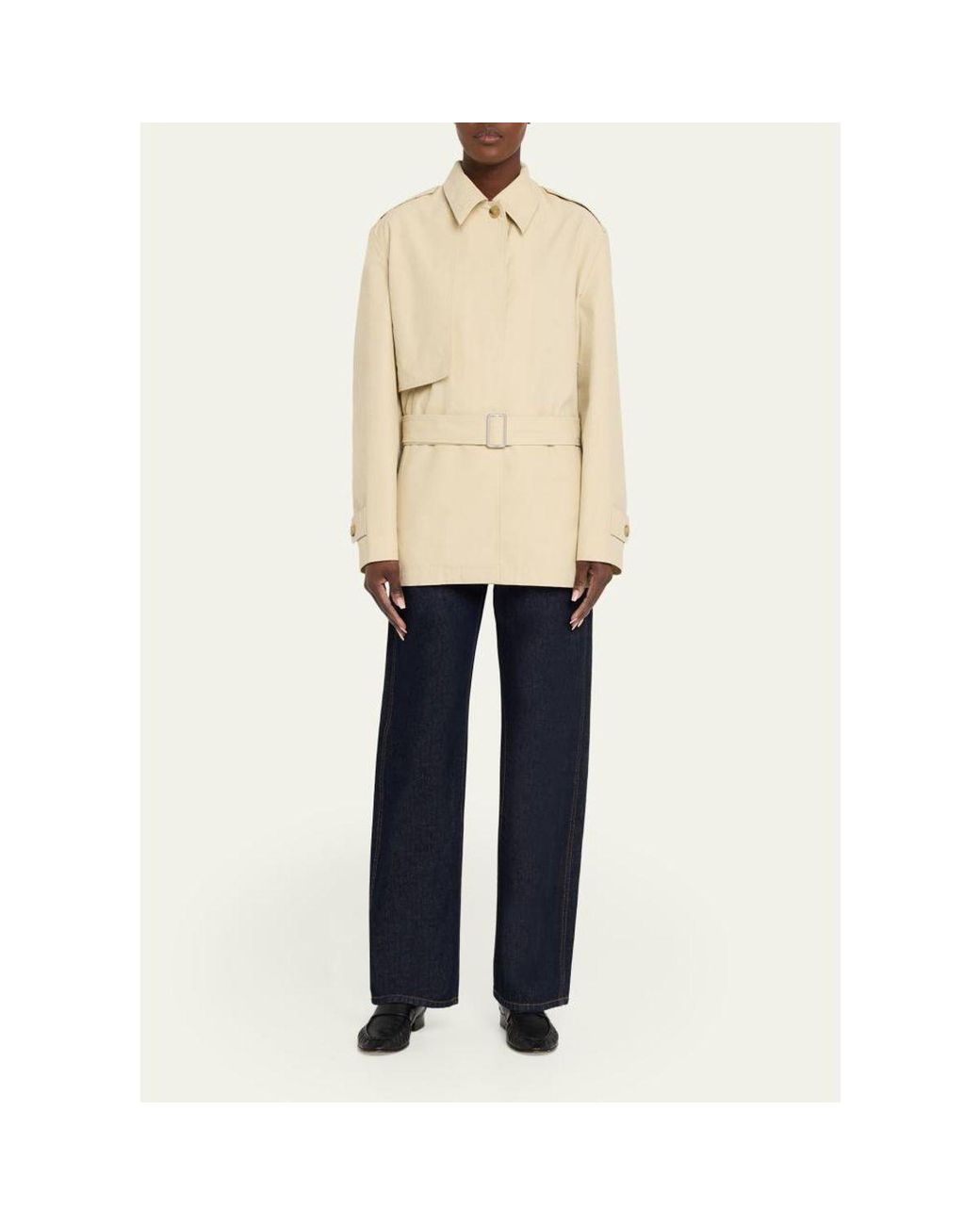 Vince Natural Cotton-Blend Short Jacket