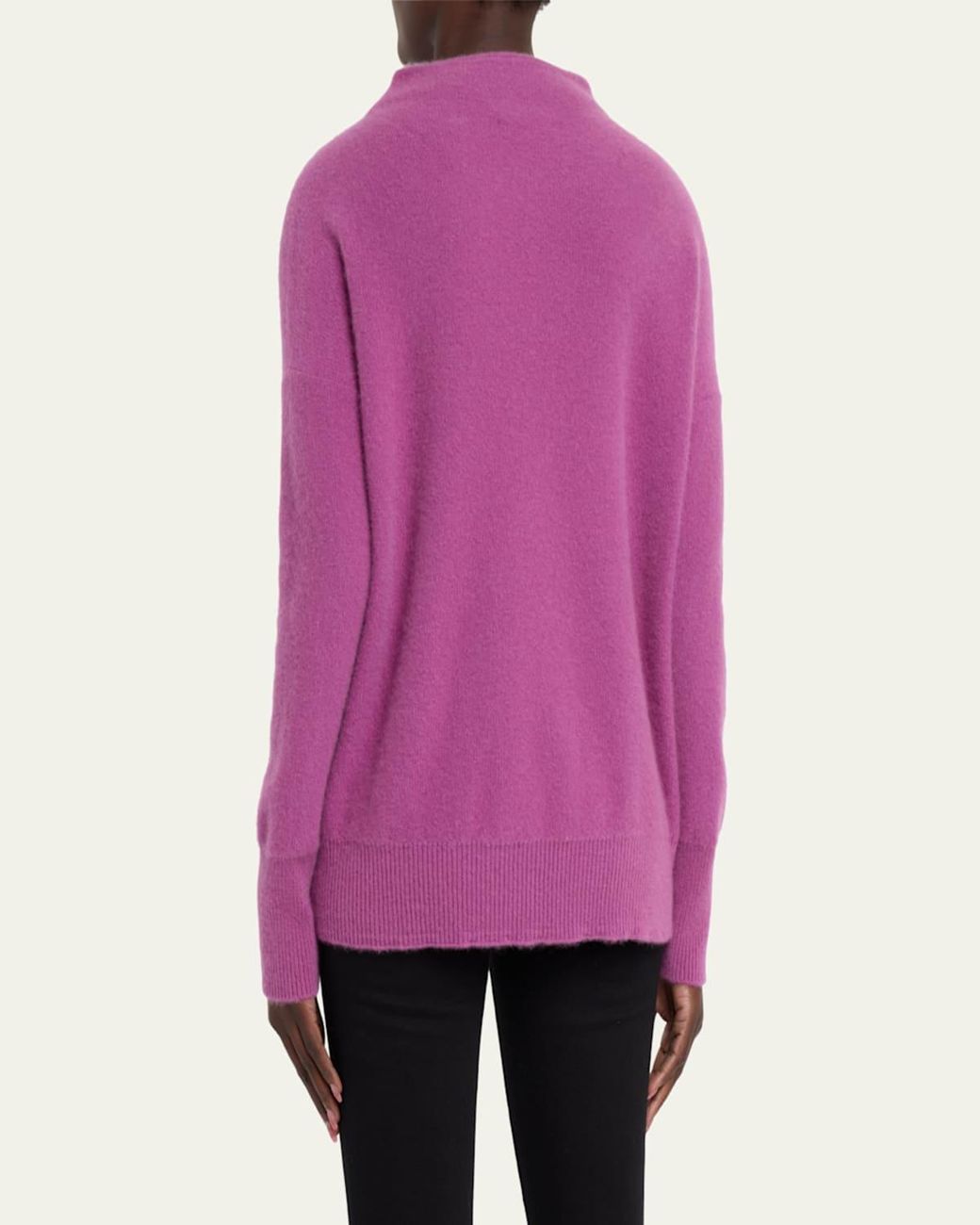 Vince Natural Boiled Cashmere Turtleneck Pullover