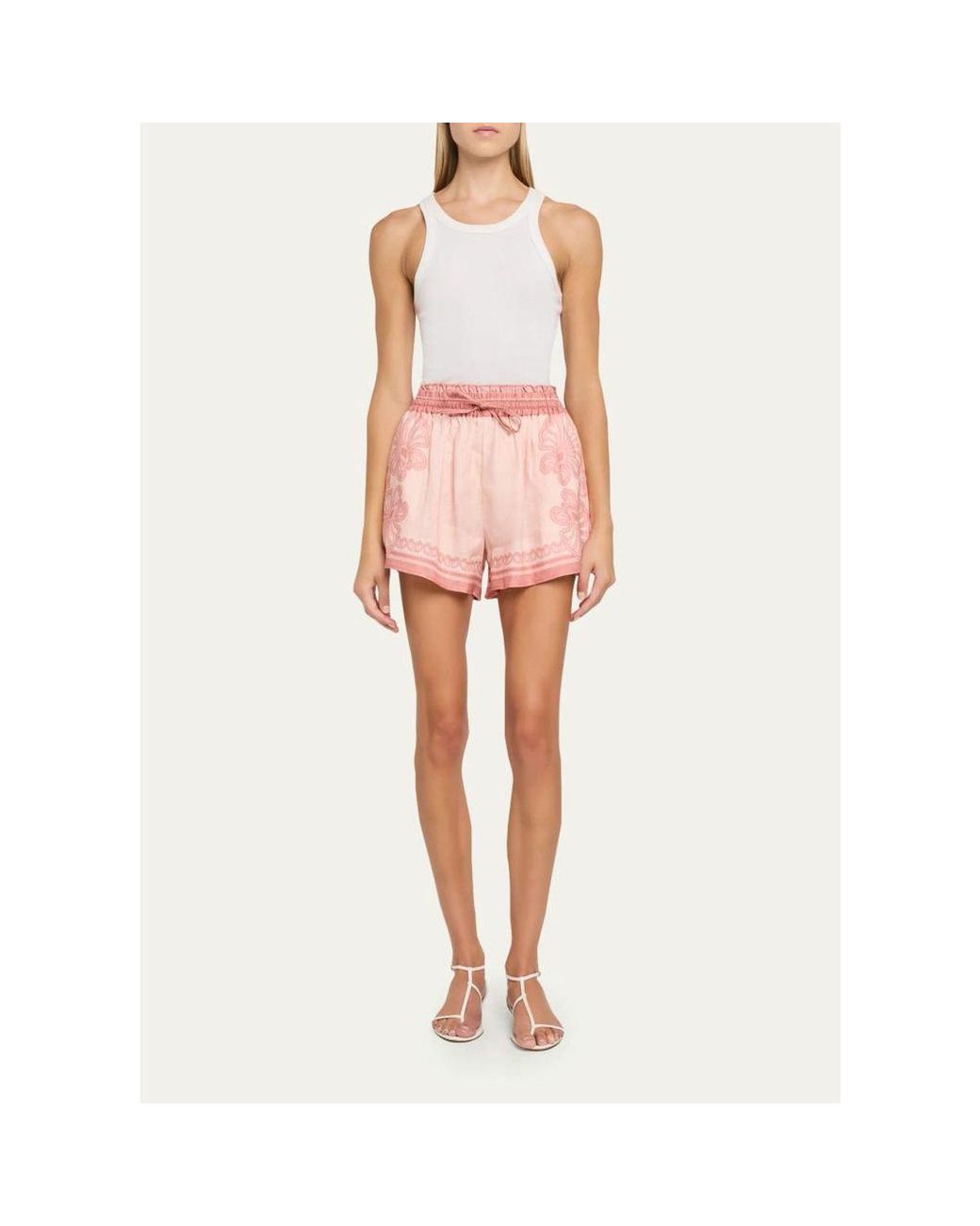 Shani Shemer Blue Carly Drawstring Shorts