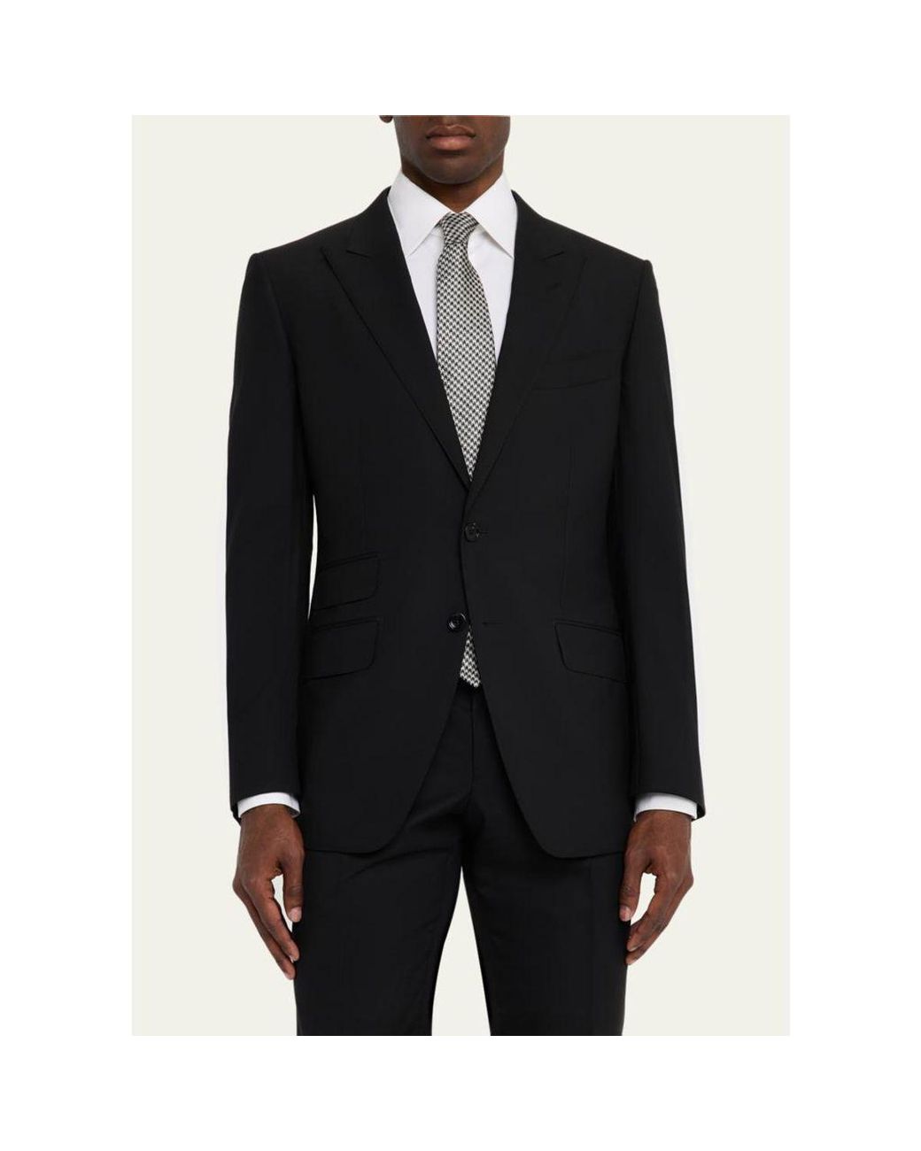 Tom Ford Black O'Connor Wool Suit for men