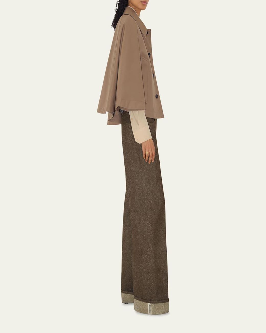 ポンチョ・ケープ BURBERRY TWILL CROPPED CAPE BURBERRY TWILL CROPPED CAPE (Burberry/ポンチョ・ケープ