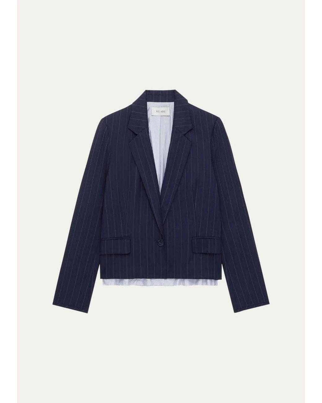 WE-AR4 Blue The Hutton Single-Breasted Blazer