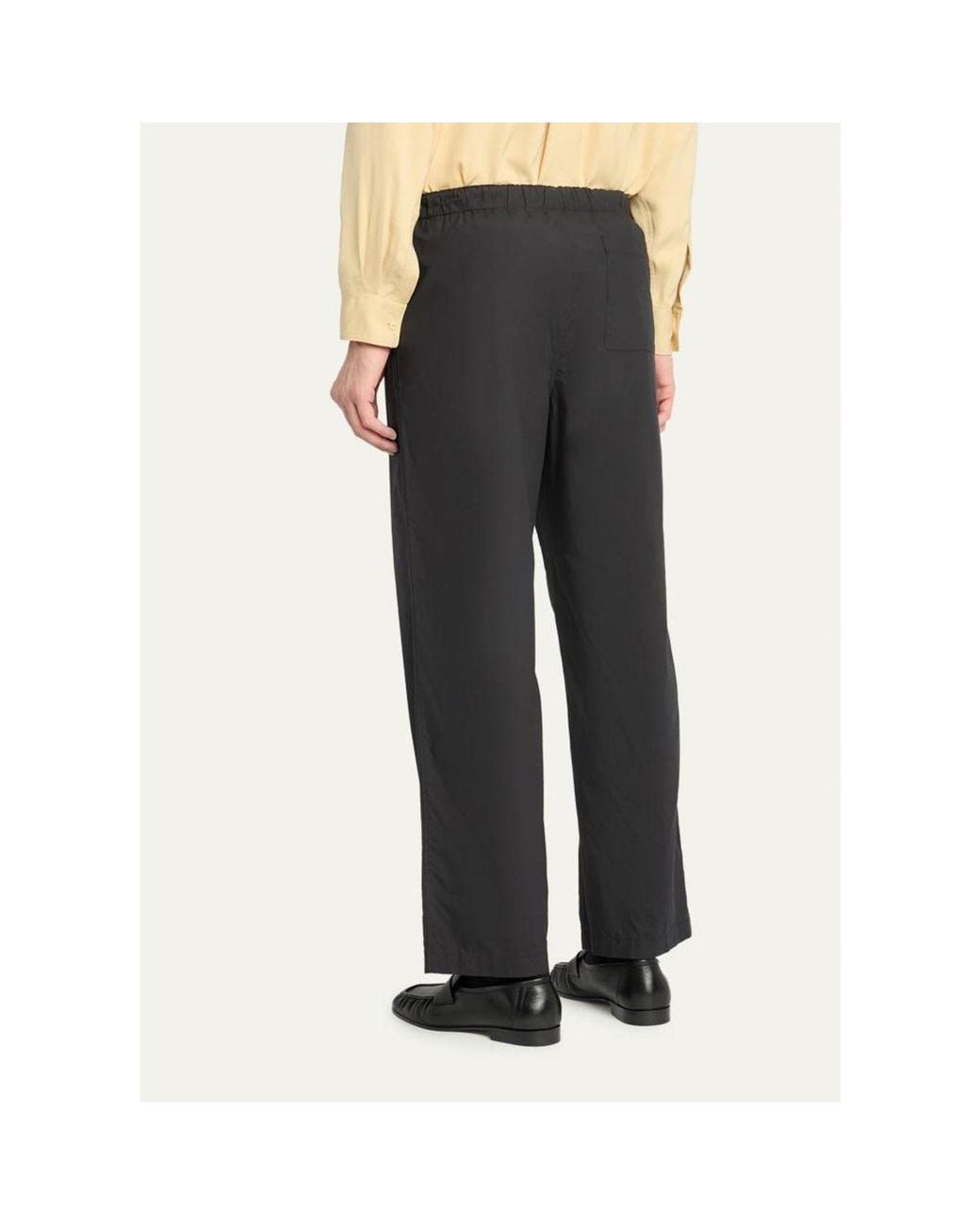 The Row Black Pascale Technical Drawstring Pants for men