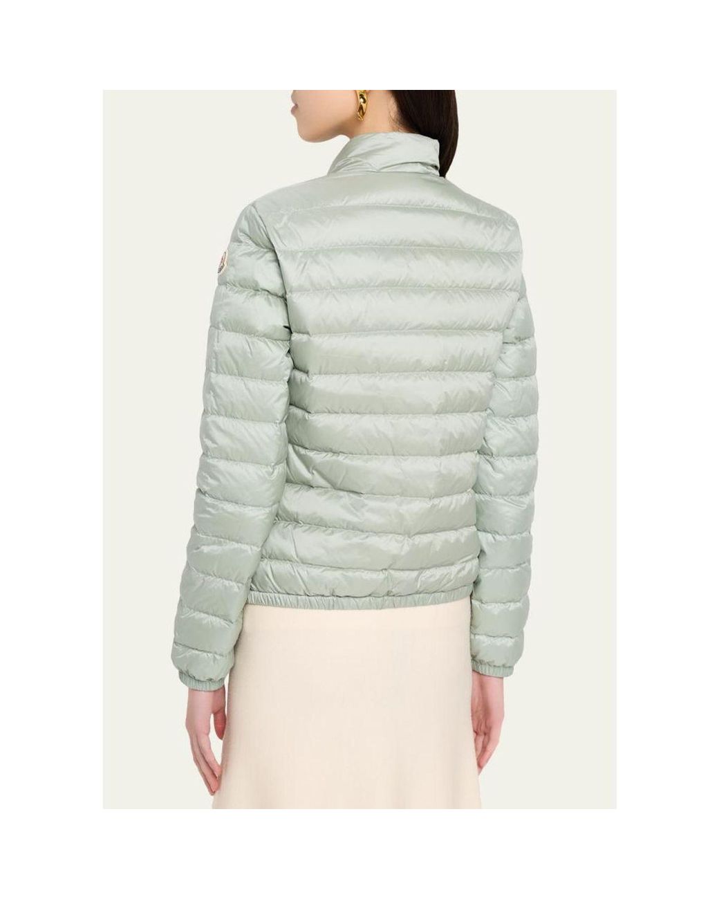 Moncler Blue Lans Short Down Jacket