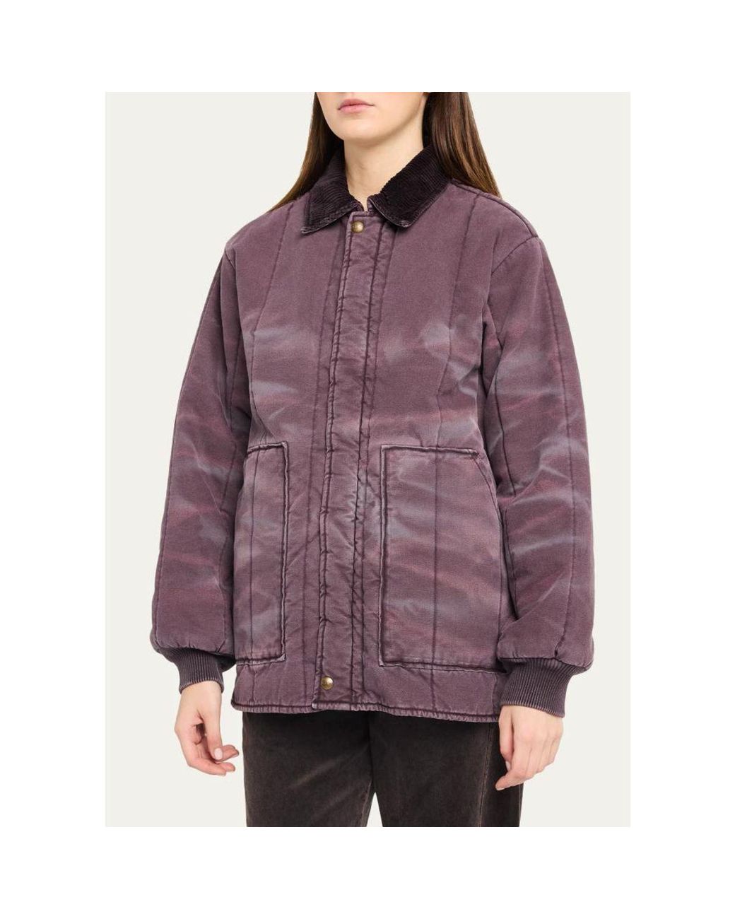 6397 Purple Reversible Freezer Jacket