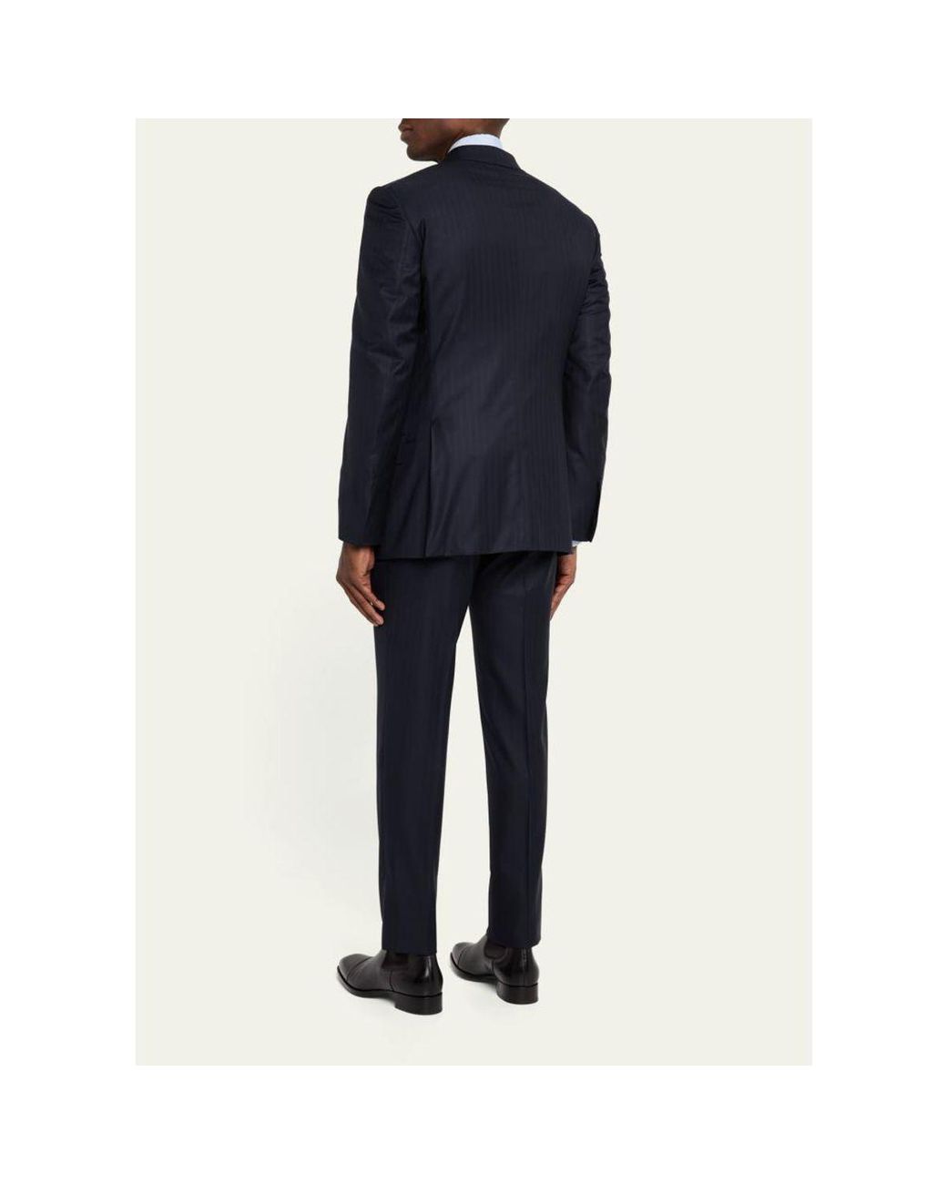 Tom Ford Blue O'Connor Herringbone Suit for men