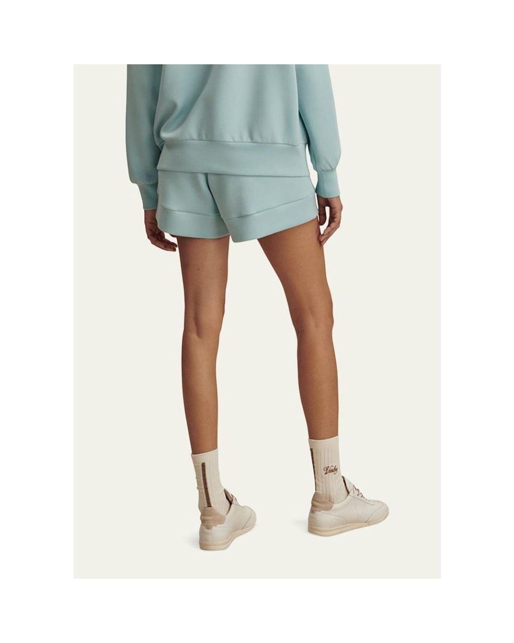 Varley White Atrium Drawstring Shorts
