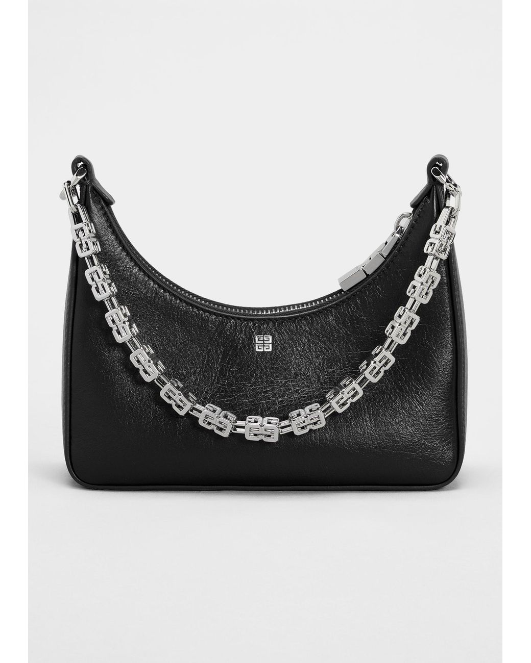 Givenchy Mini Moon Cutout Shoulder Bag in Black | Lyst
