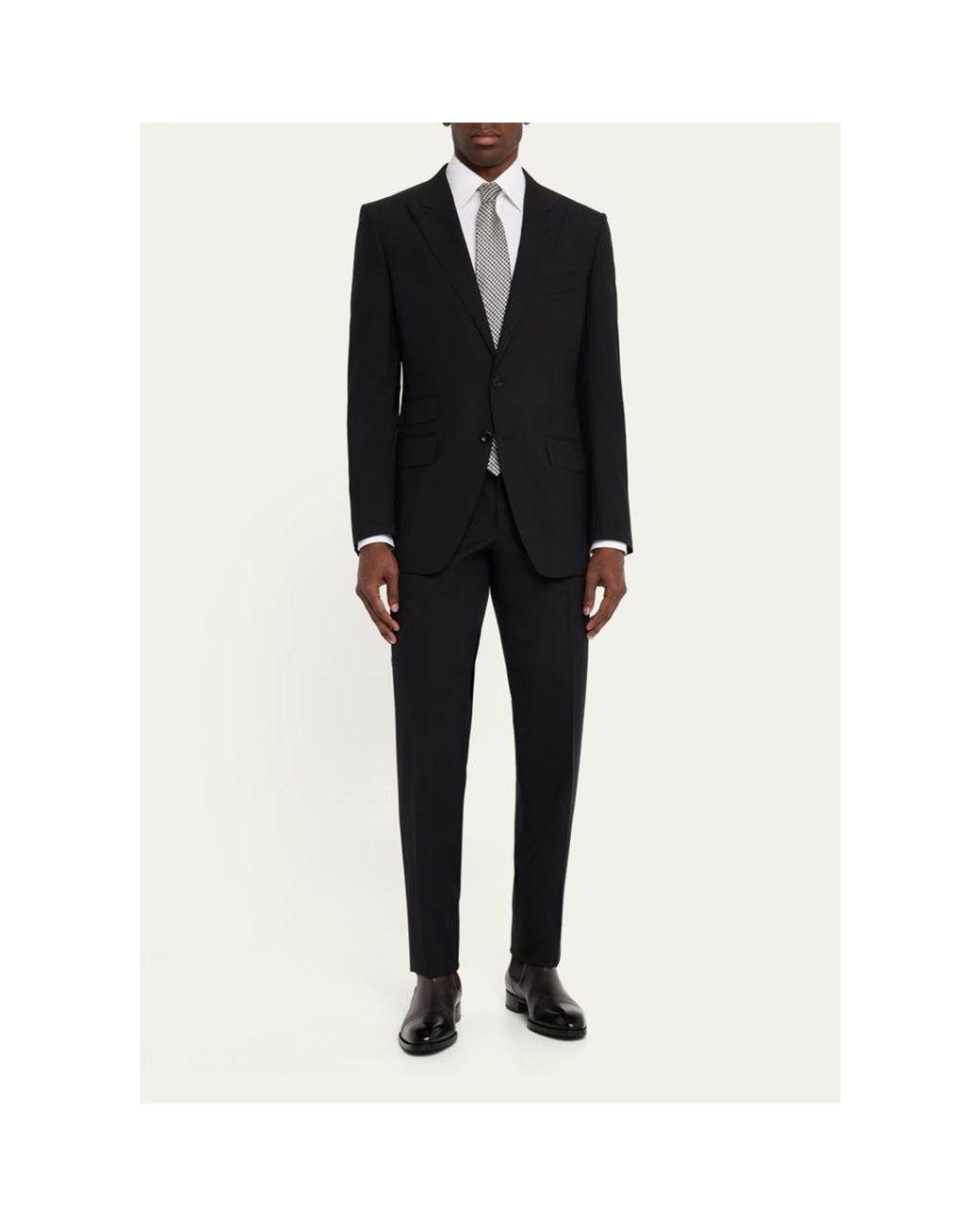Tom Ford Black O'Connor Wool Suit for men
