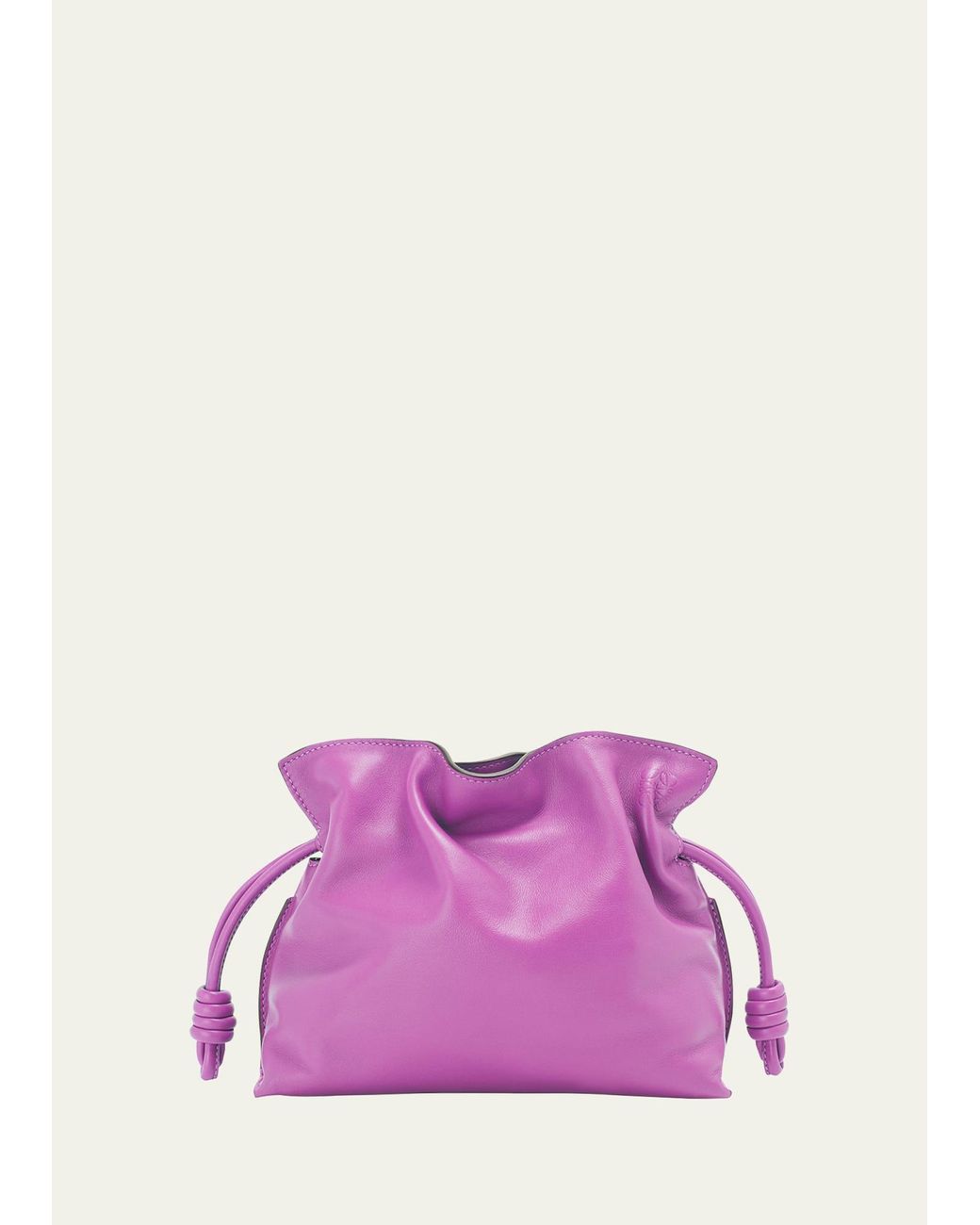 Loewe Flamenco Mini Napa Drawstring Clutch Bag in Pink | Lyst