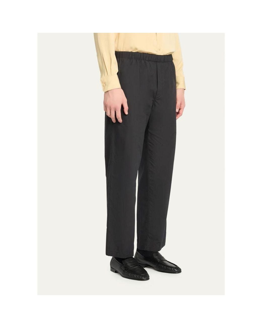 The Row Black Pascale Technical Drawstring Pants for men