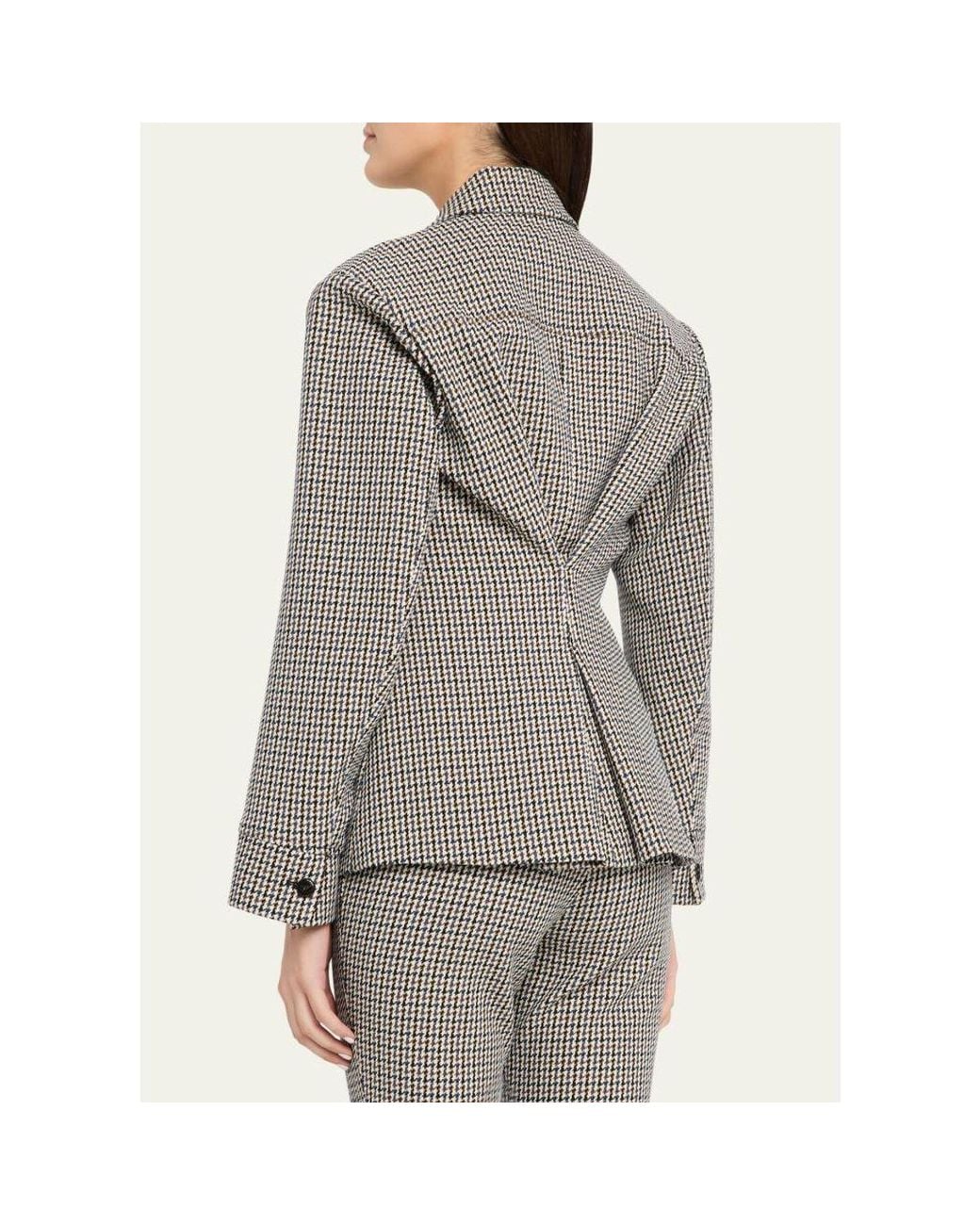 Veronica Beard Gray Molyneux Houndstooth Jacket