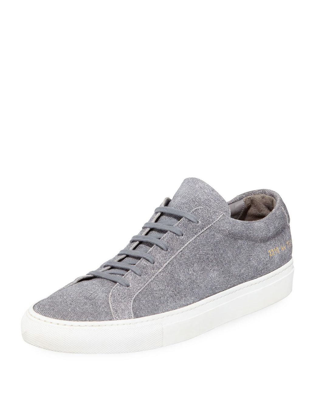 Common Projects Men's Achilles Patterned Suede Low-top Sneakers in Gray ...