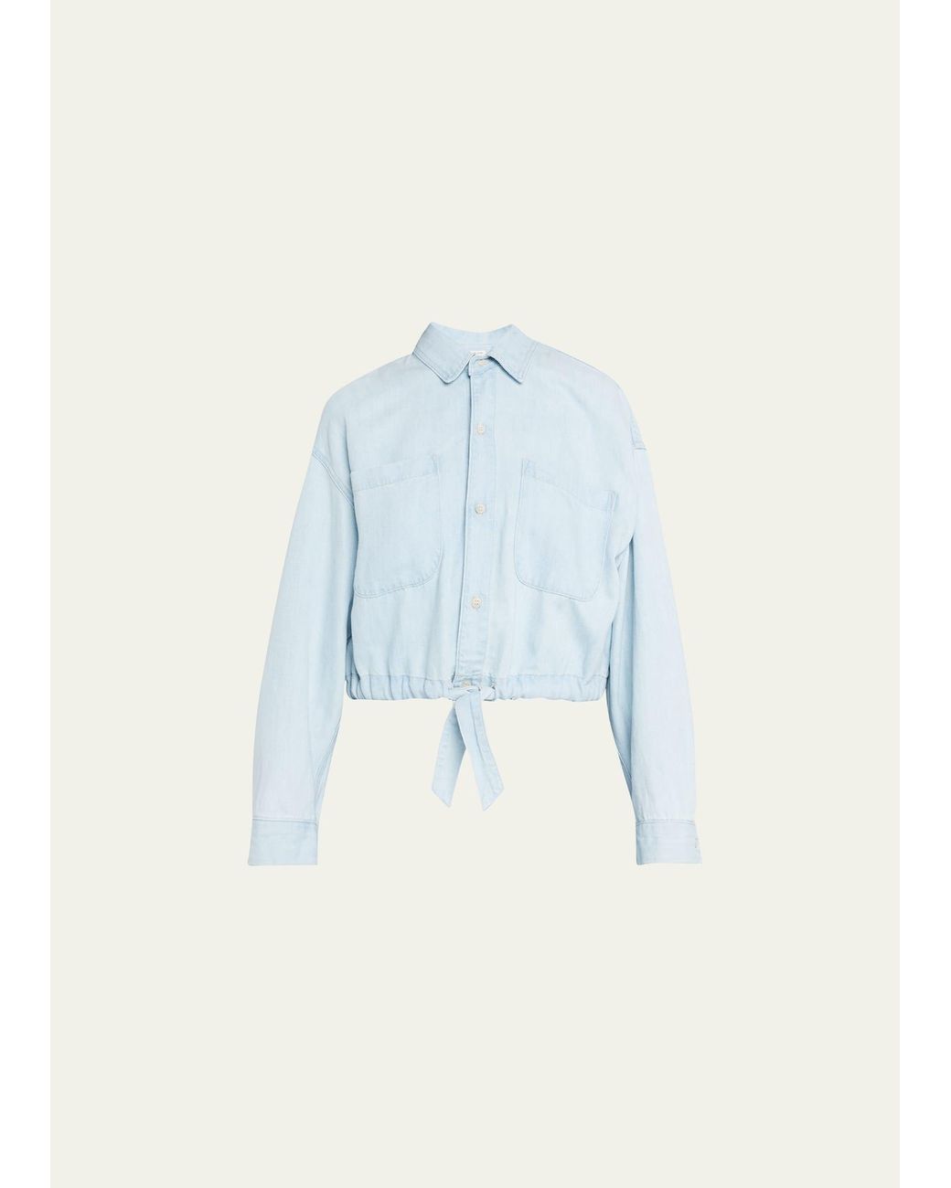 Mother The Tied Up In Knots Shirt in Blue | Lyst