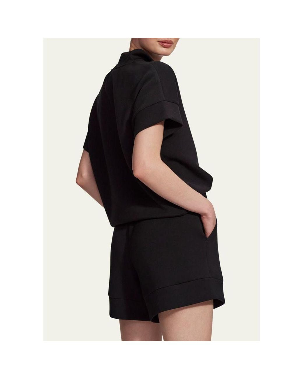 Varley White Atrium Drawstring Shorts