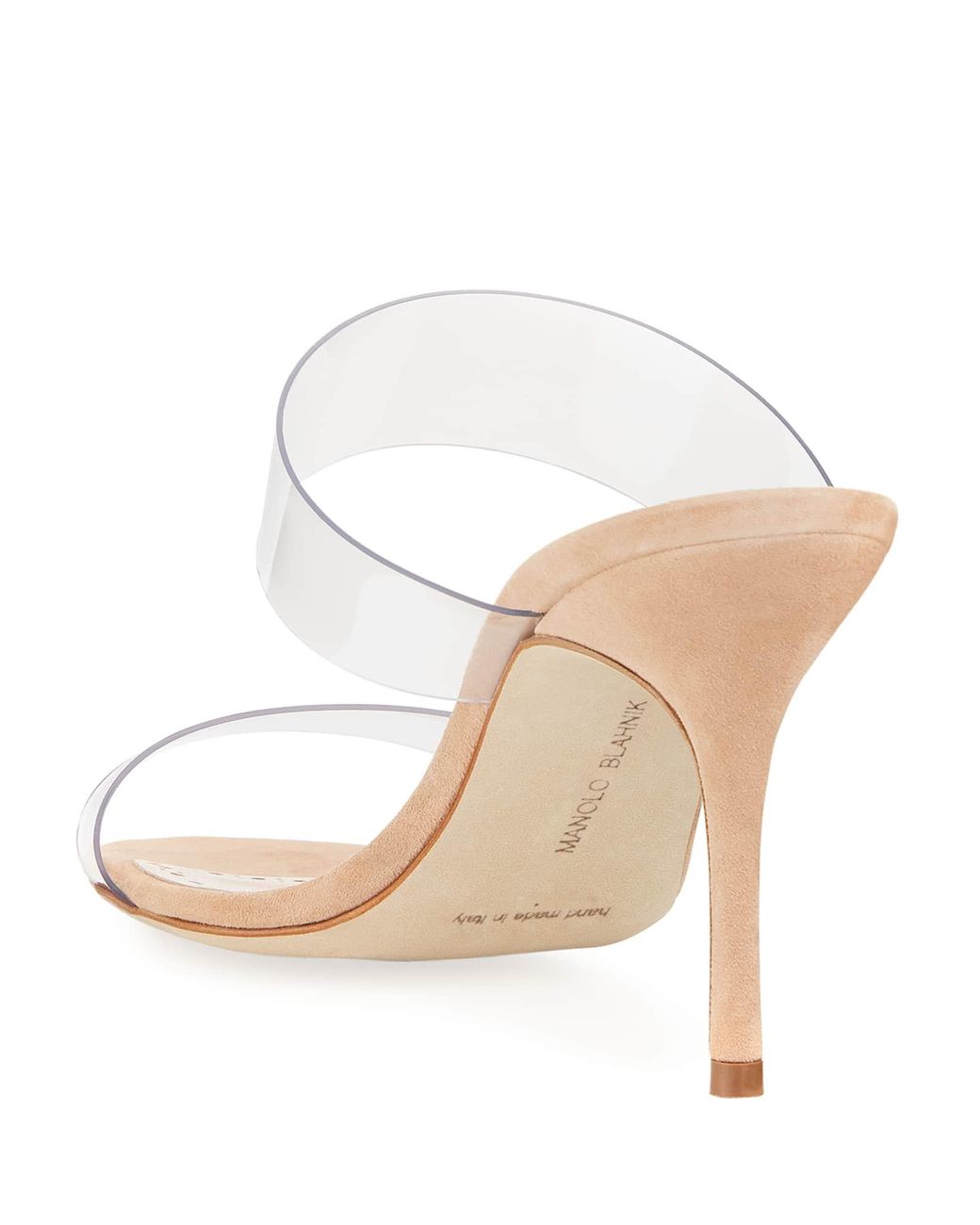 manolo blahnik clear strap sandal