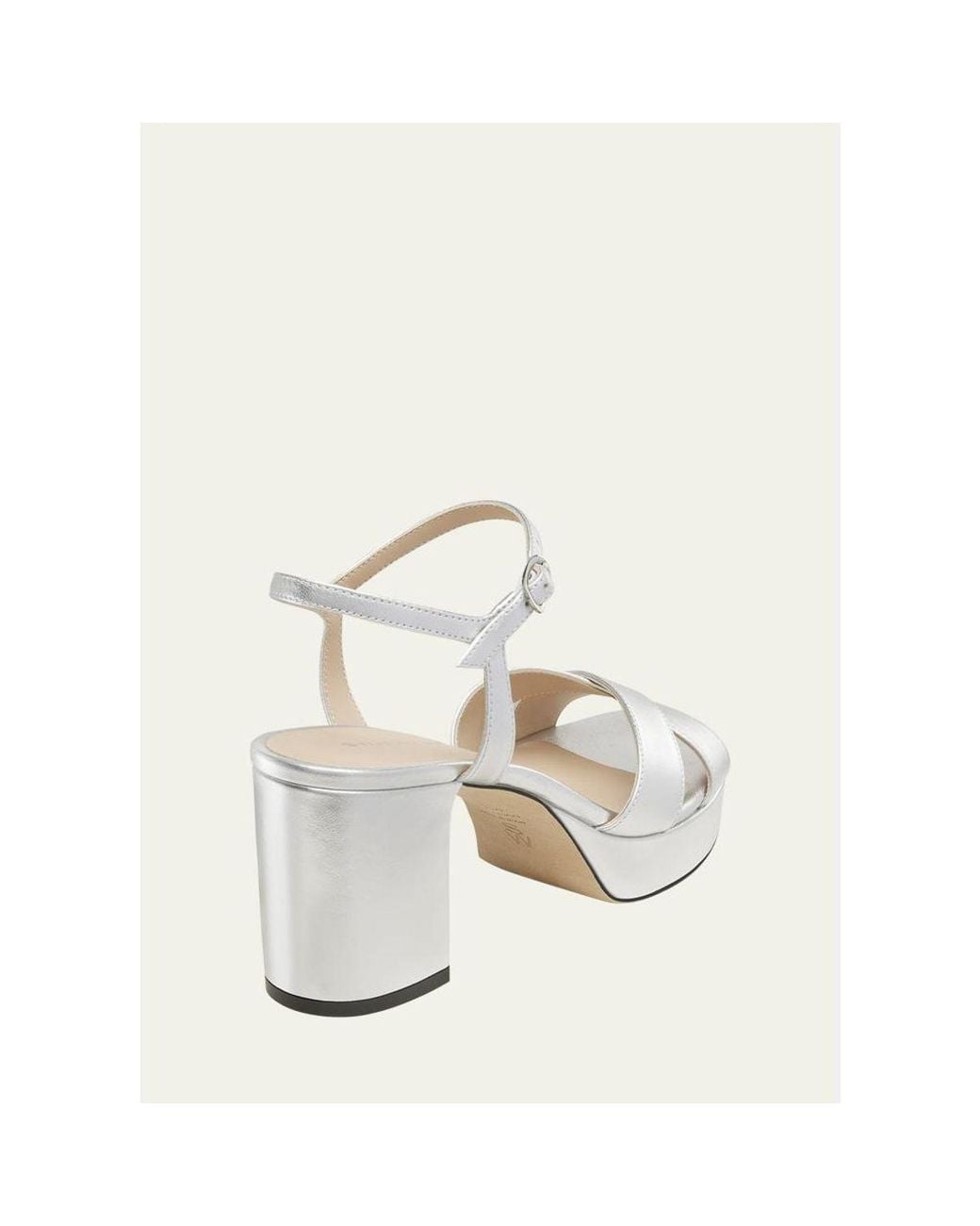 Stuart Weitzman Natural Dayna Platform 80 Sandals