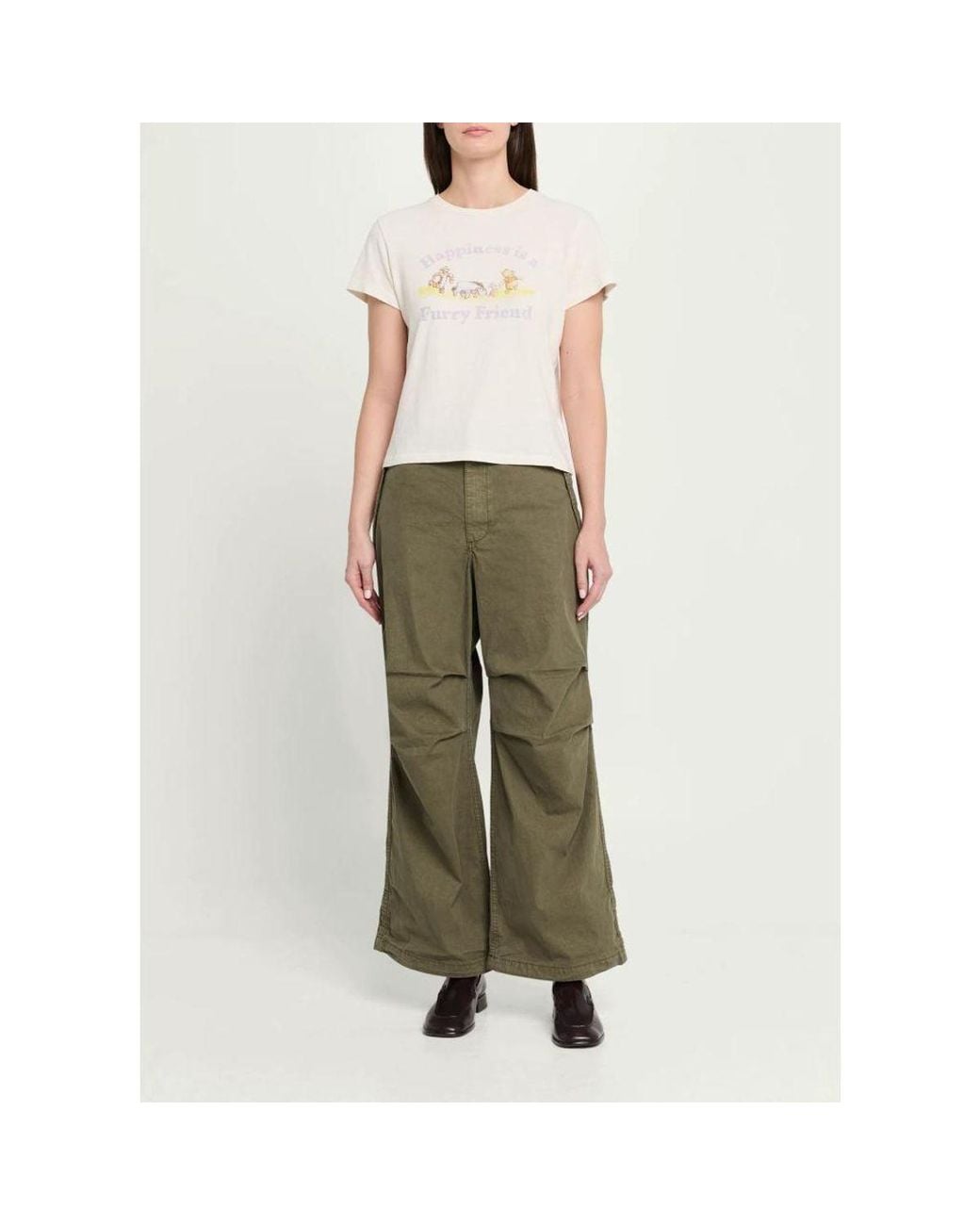 Re/done Green Outer Mid-Rise Slouchy Drawstring Pants